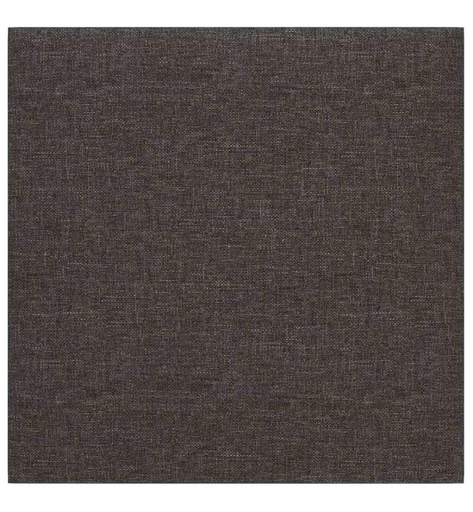 Wandkopfteilen 12 pcs Dunkelgrau 30 x 30 cm Stoff
