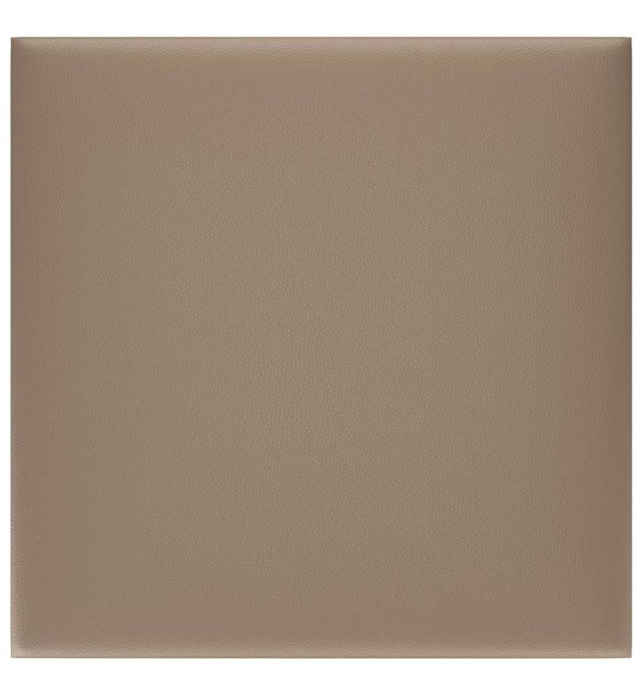Tête de lit murale 12 pcs Cappuccino 30 x 30 cm tissu