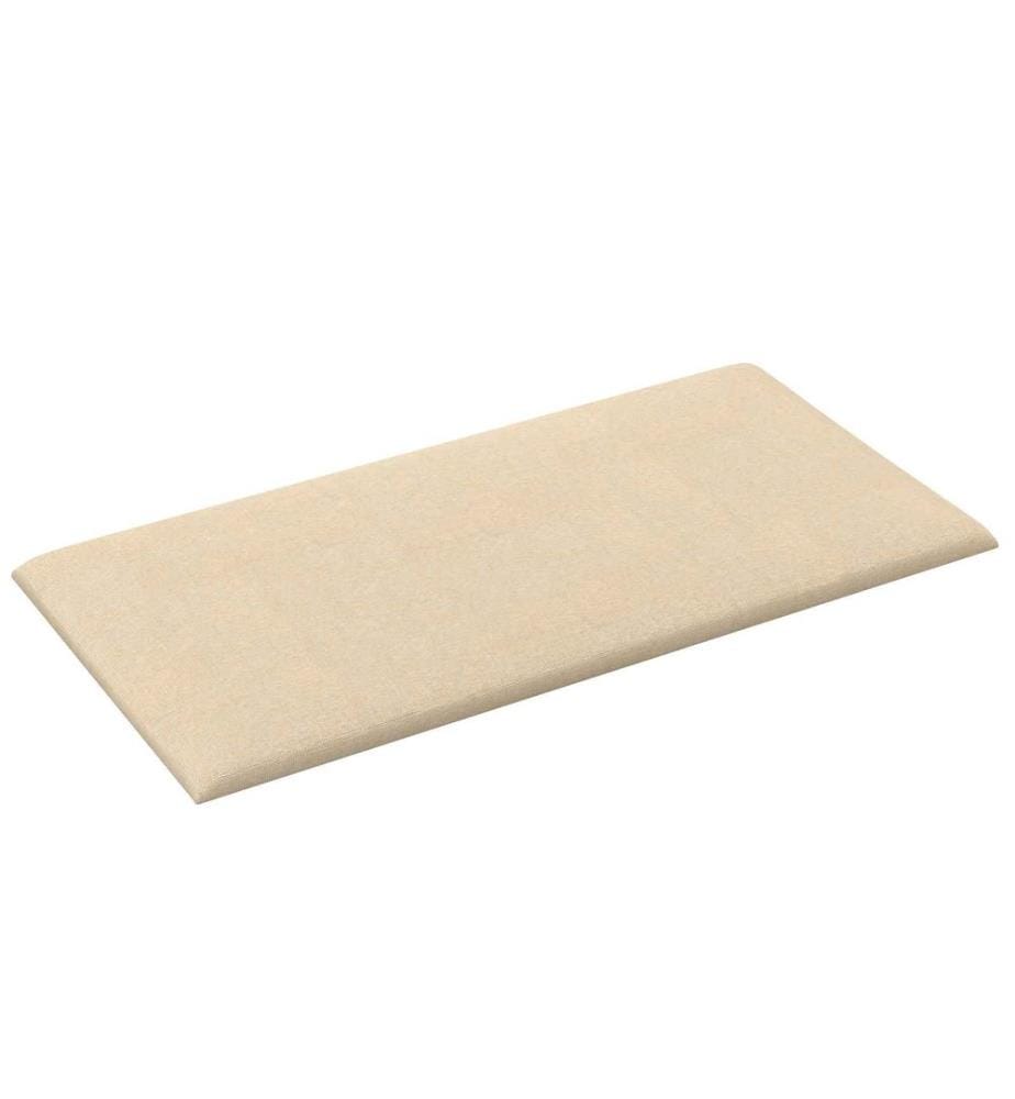 Tête de lit murale 12 pcs Crème 60 x 30 cm tissu