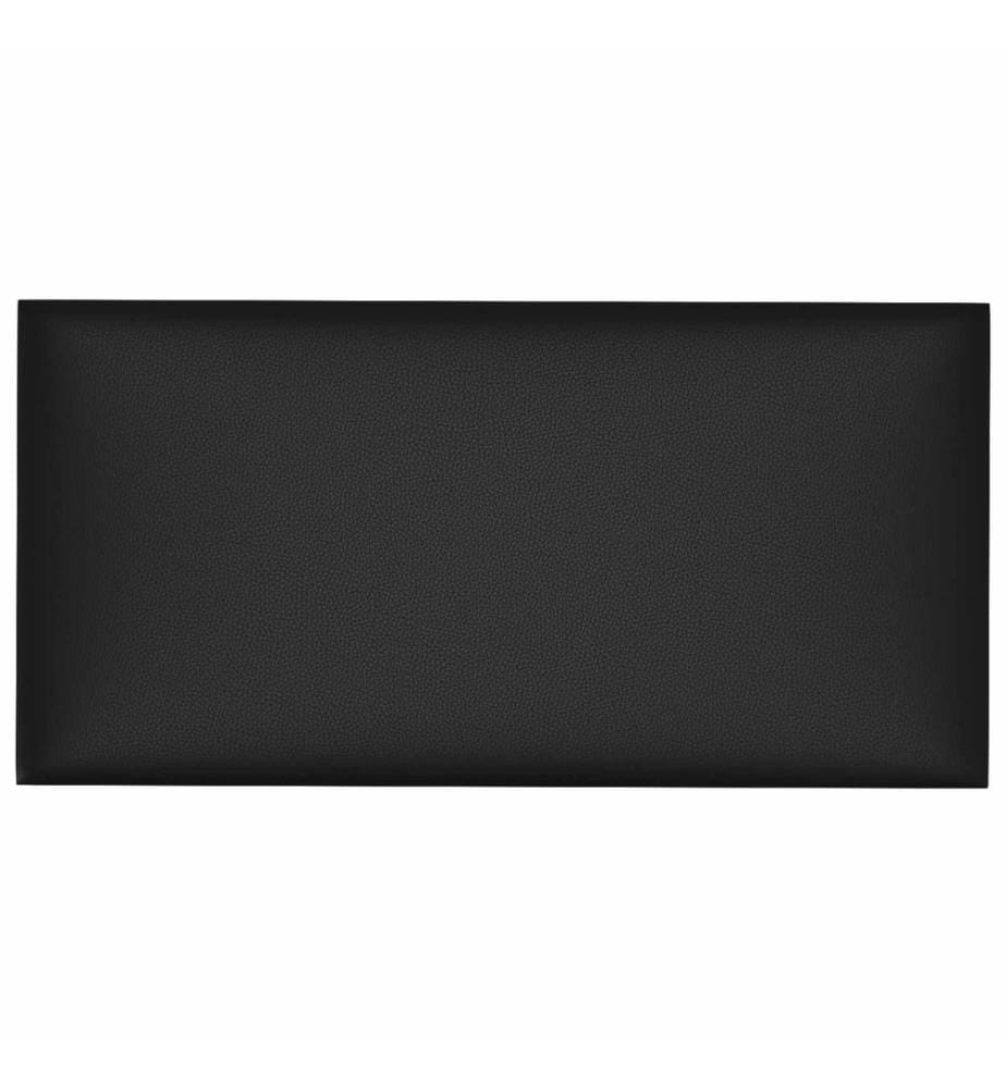 Tête de lit murale 12 pcs Noir 60 x 30 cm tissu