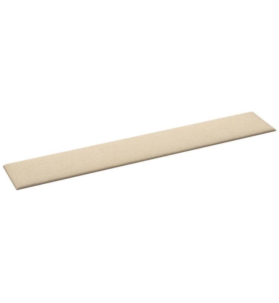 Tête de lit murale 12 pcs Crème 90 x 15 cm tissu