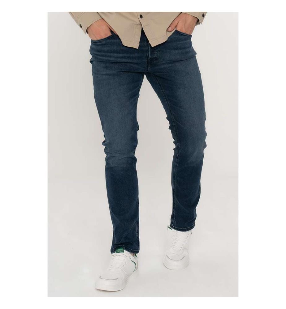 Jean en denim extensible - Bleu