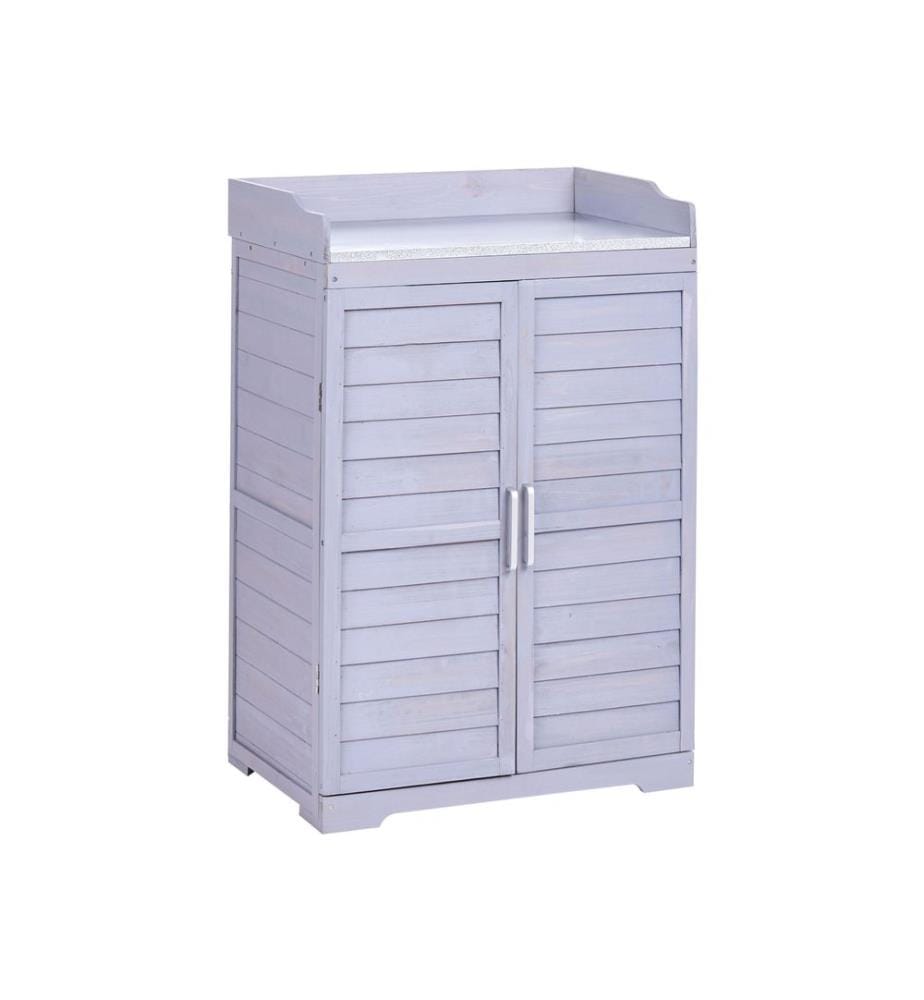Table de rempotage TEREVILLE Bois de sapin 67 cm 45 cm Gris