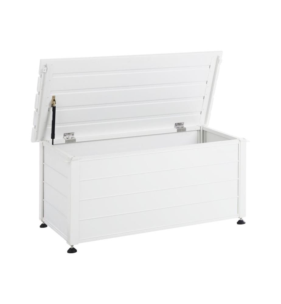 Coffre de rangement CAMPALTO 113 cm 50 cm Blanc