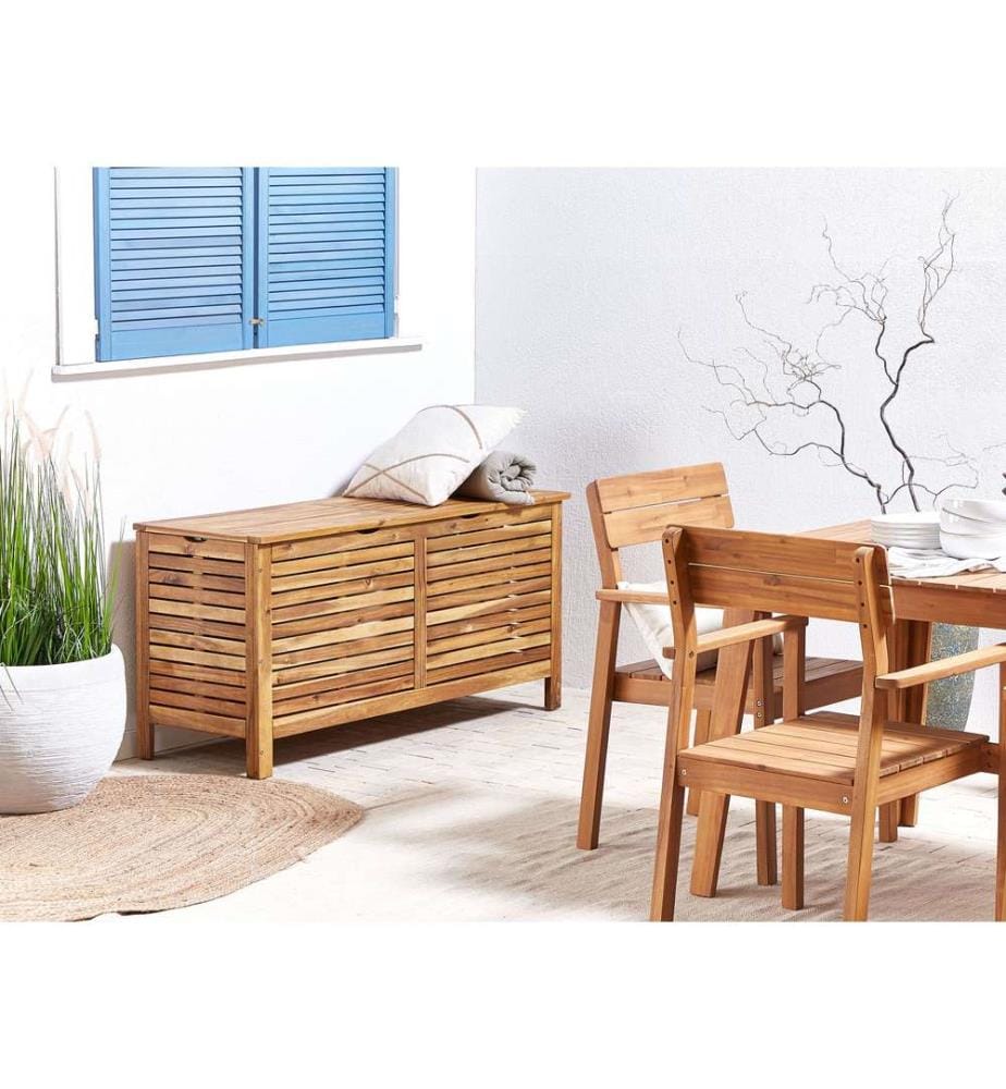 Storage Box RIVIERA 130 cm 48 cm Light Brown