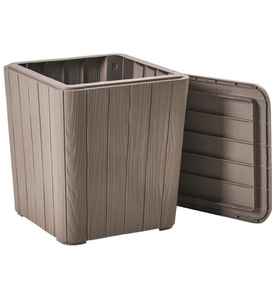 Storage Box SARANDI 40 cm 40 cm Taupe
