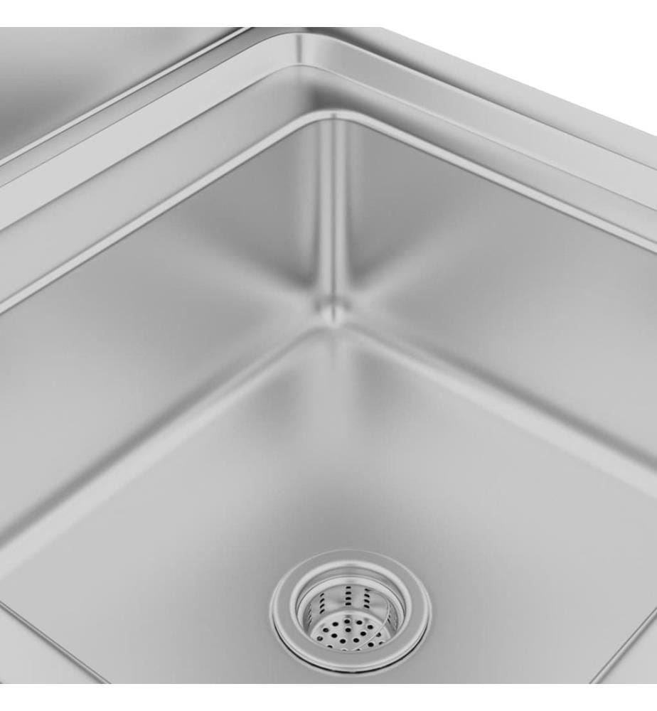 Gastro-Spülenunterschrank 60x60x96 cm Edelstahl