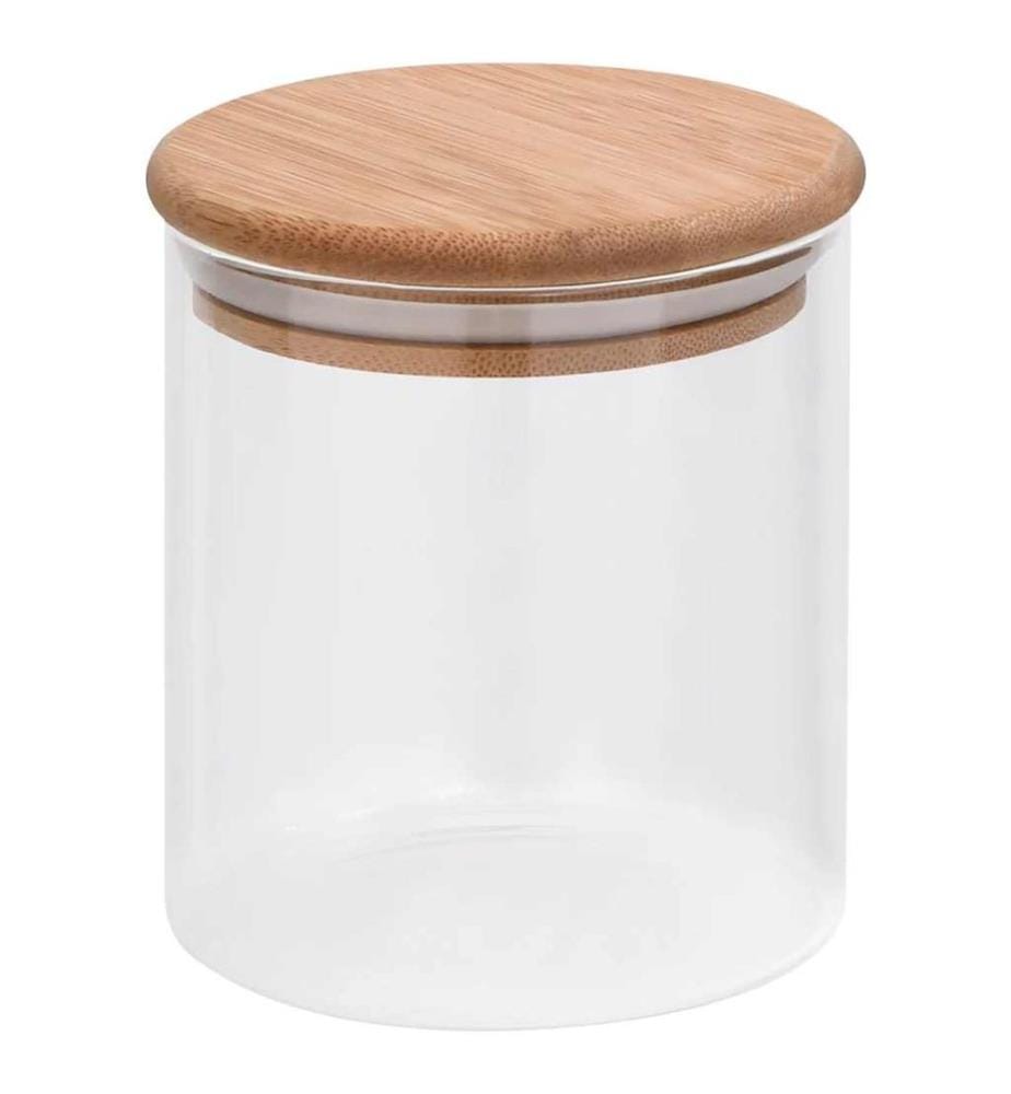 Vorratsgläser mit Bambusdeckel 10 Stk. 600 ml