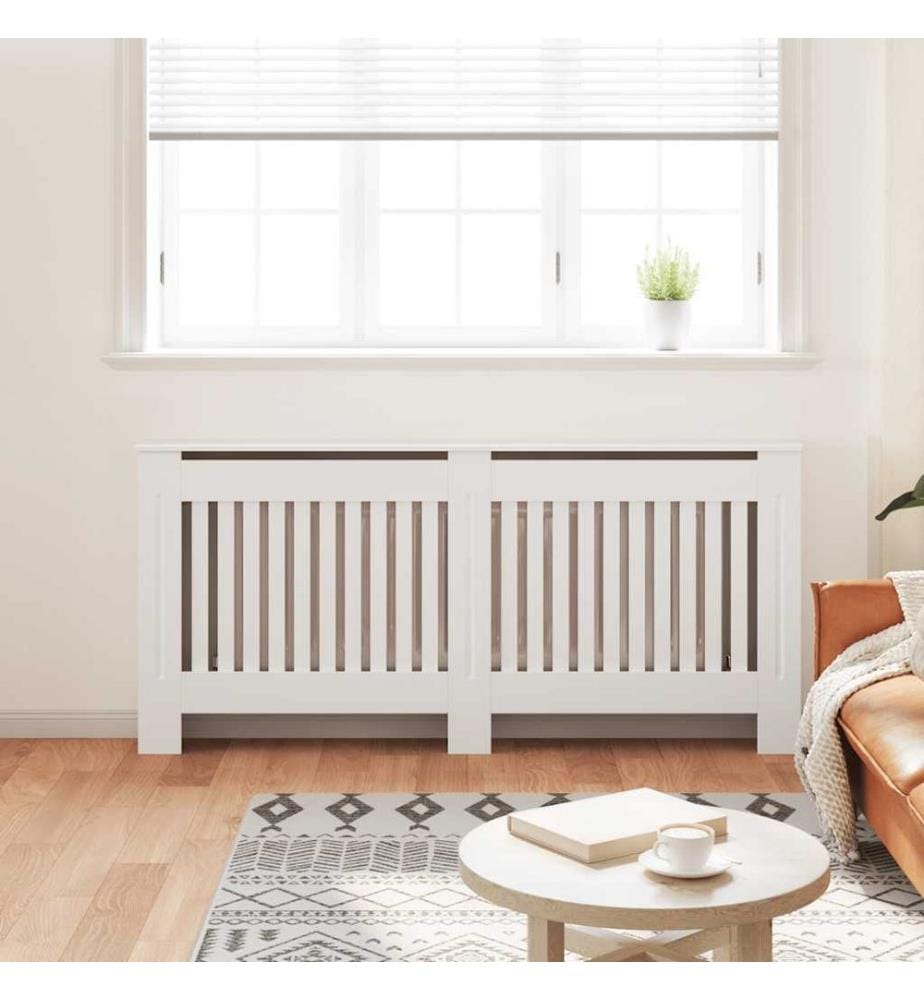 Cache-radiateur Blanc MDF 172 cm