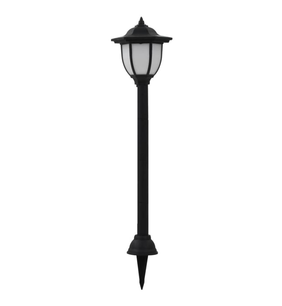 Solar-Aussenleuchten 6 Stk. LED Schwarz