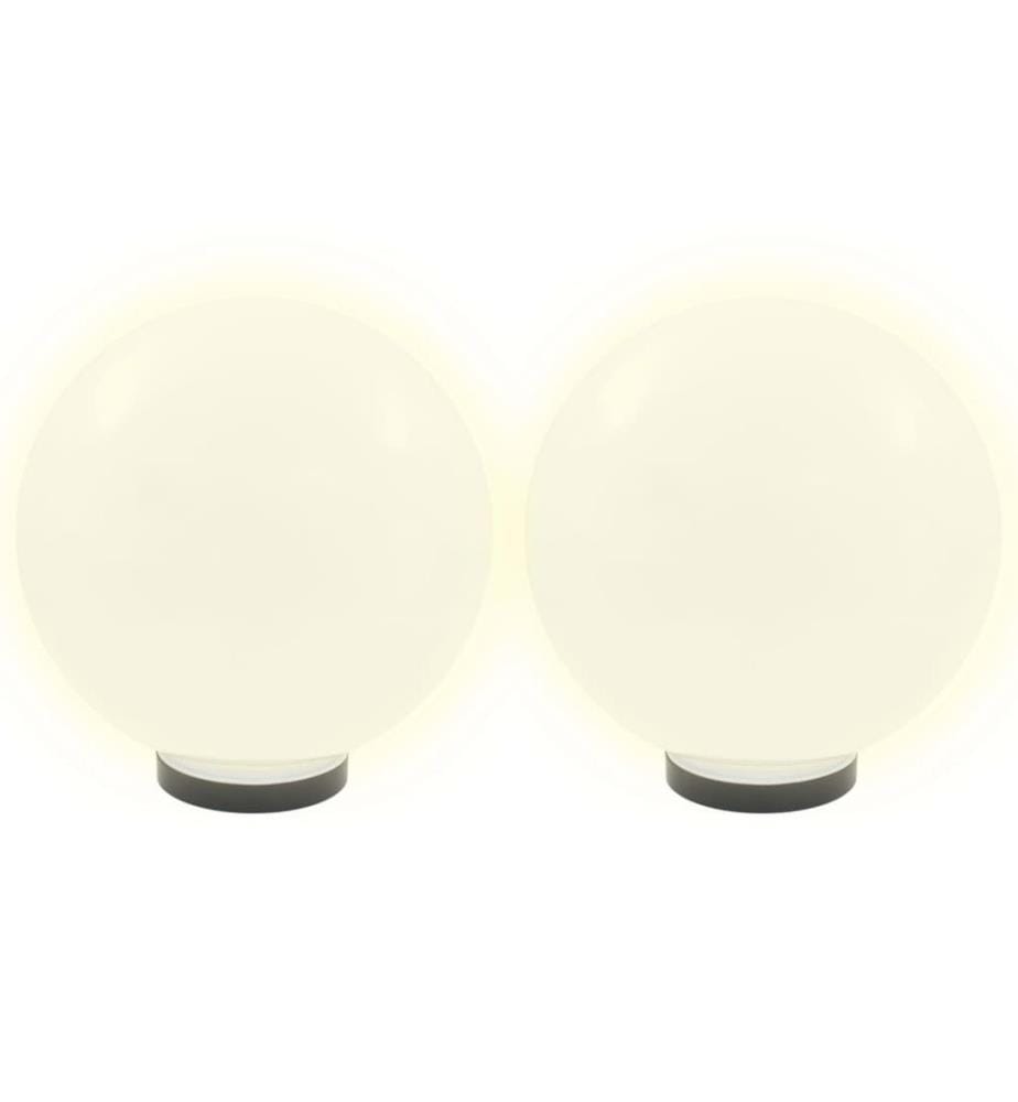 LED-Gartenleuchten 4 Stk. Kugelförmig 30 cm PMMA