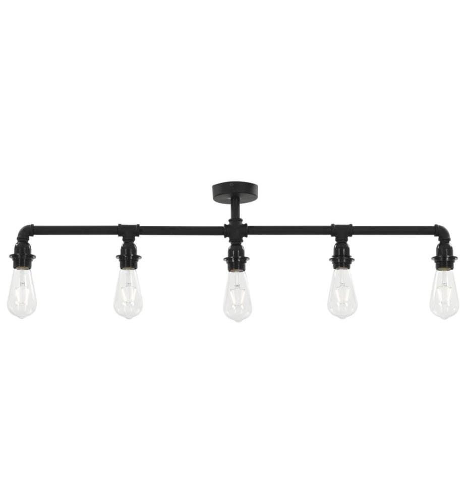 Plafonnier Noir 5 ampoules E27