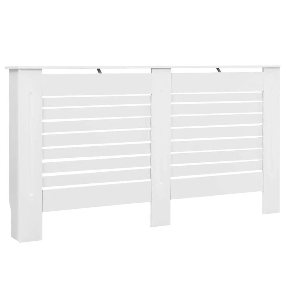 Cache-radiateur Blanc 152x19x81,5 cm MDF