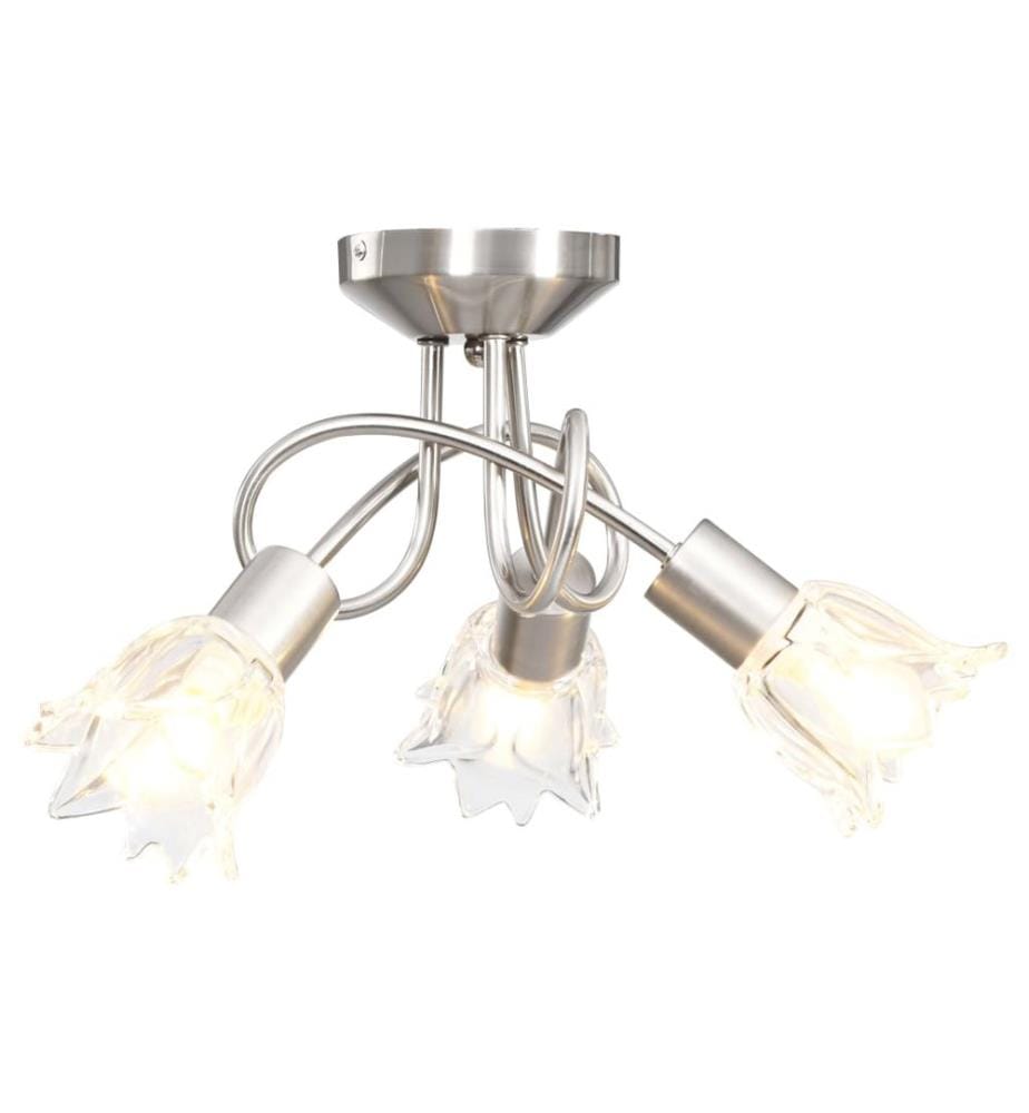 Deckenleuchte Glas-Lampenschirme für 3 E14 Glühlampen