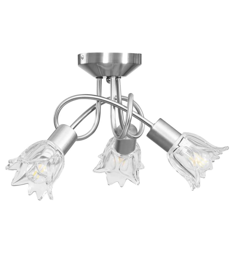 Deckenleuchte Glas-Lampenschirme für 3 E14 Glühlampen