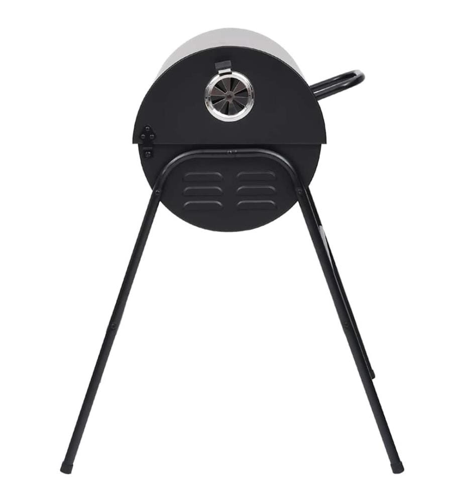 Gril à baril avec 2 grilles de cuisson Noir 80x95x90 cm Acier