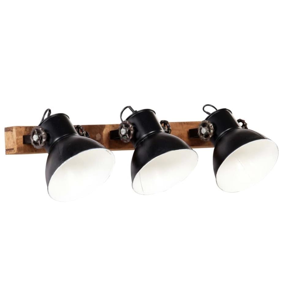 Wandlampe Industriestil Schwarz 65x25 cm E27