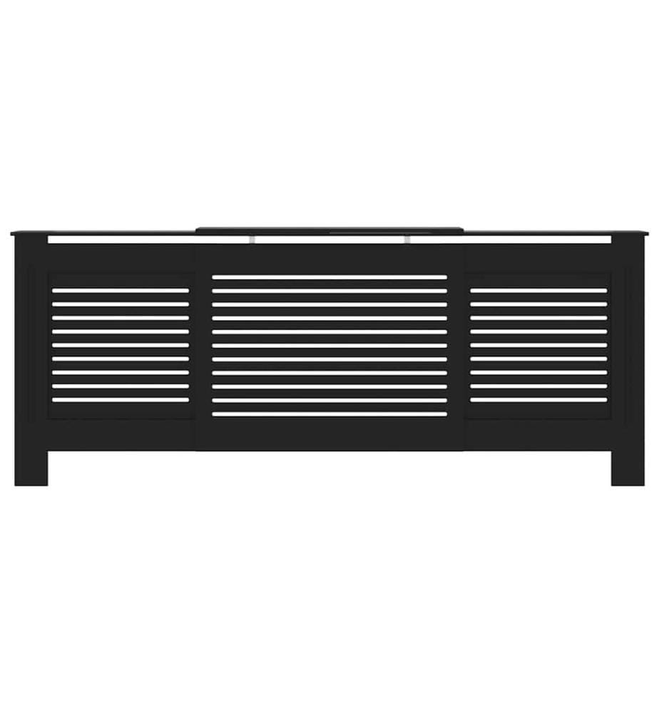 Cache-radiateur MDF Noir 205 cm