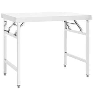 Küchen-Arbeitstisch Klappbar 100x60x80 cm Edelstahl