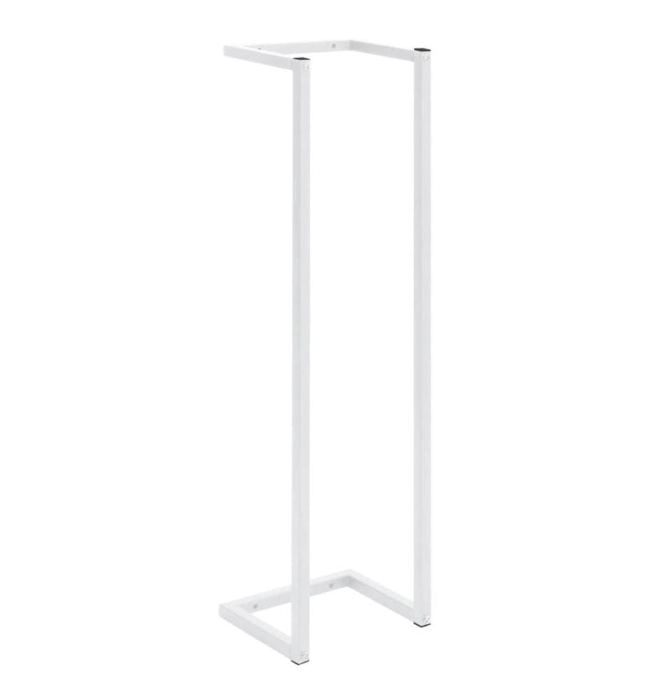 Porte-serviette Blanc 25x20x95 cm Acier