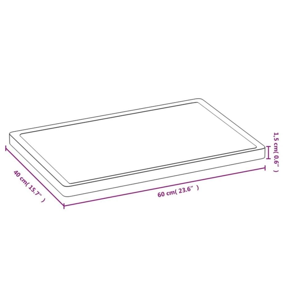 Planche à découper 40x60x1,5 cm bambou