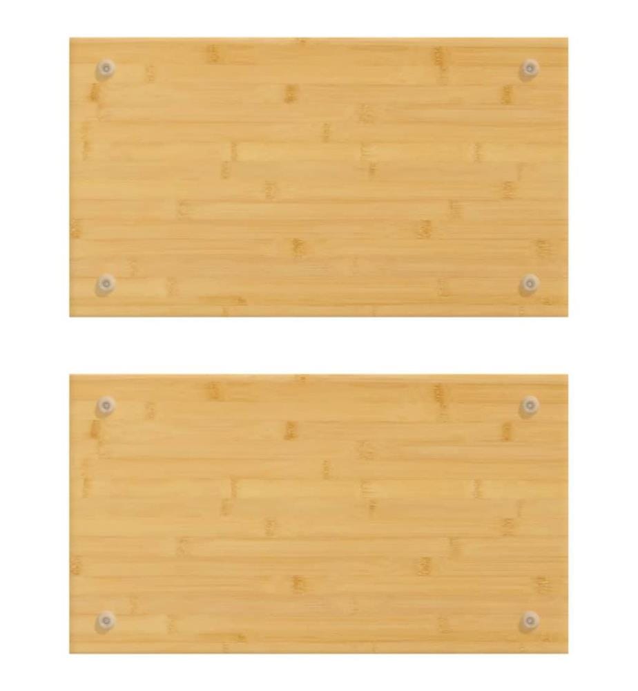 Herdabdeckplatten 2 Stk. 50x28x1,5 cm Bambus