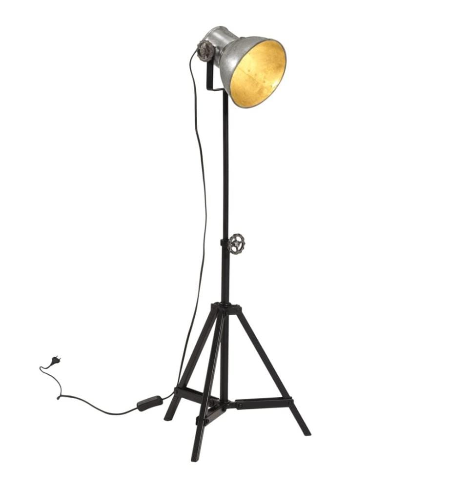 Stehleuchte 25 W Vintage-Silber 35x35x65/95 cm E27