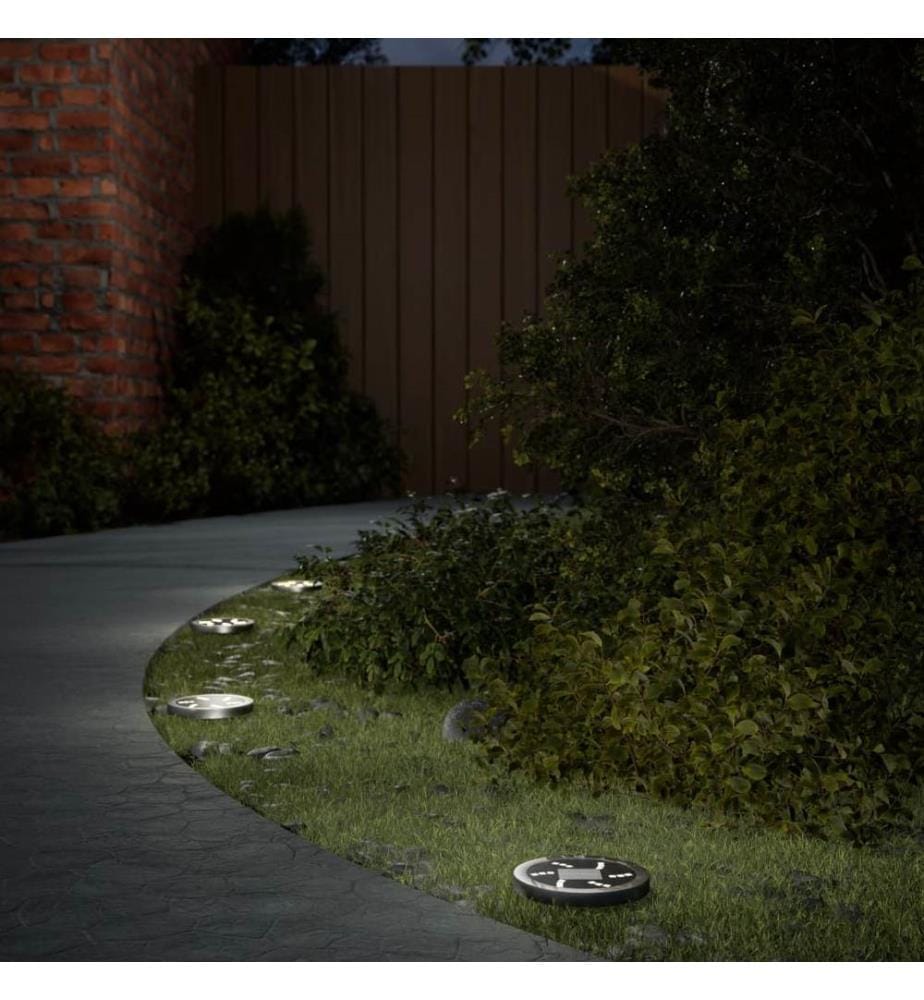 Solar-Bodenleuchten mit Erdspiess 4 Stk. Warmweiss