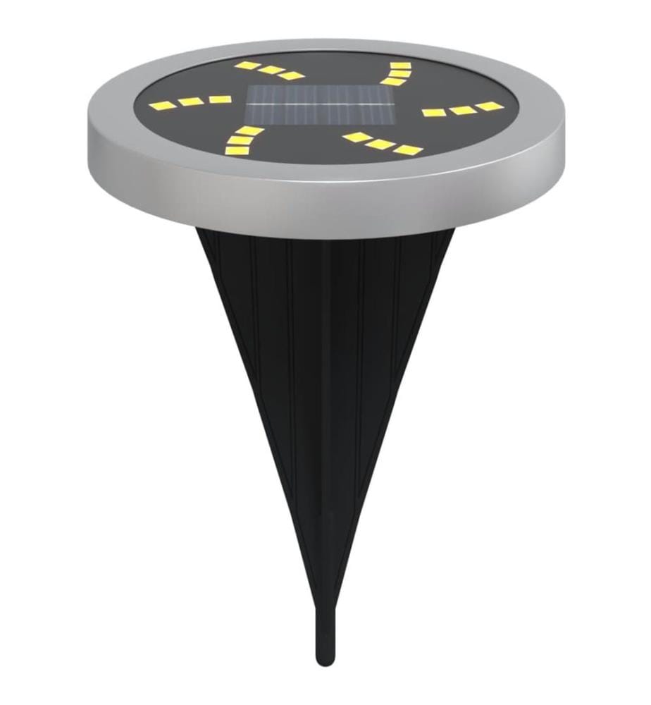 Solar-Bodenleuchten mit Erdspiess 4 Stk. Warmweiss
