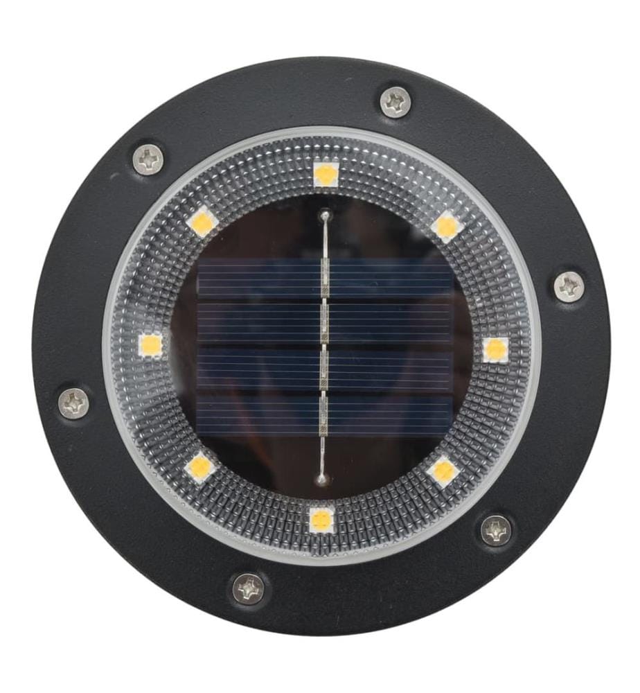 Solar-Bodenleuchten mit Erdspiess 4 Stk. Warmweiss