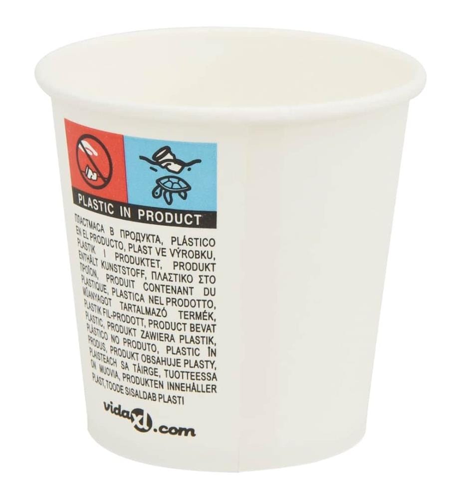 Pappbecher 1000 Stk. 4oz 100ml Weiss