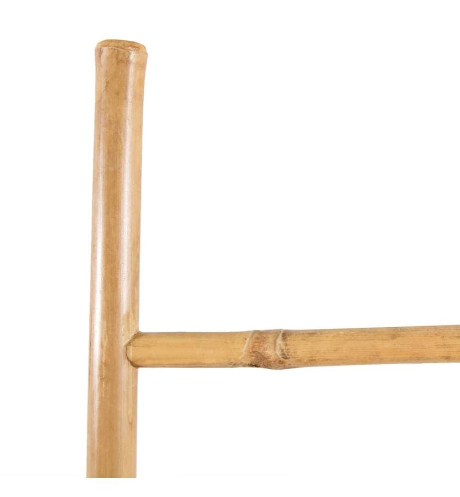 Handtuchleiter mit 5 Sprossen Bambus 150 cm