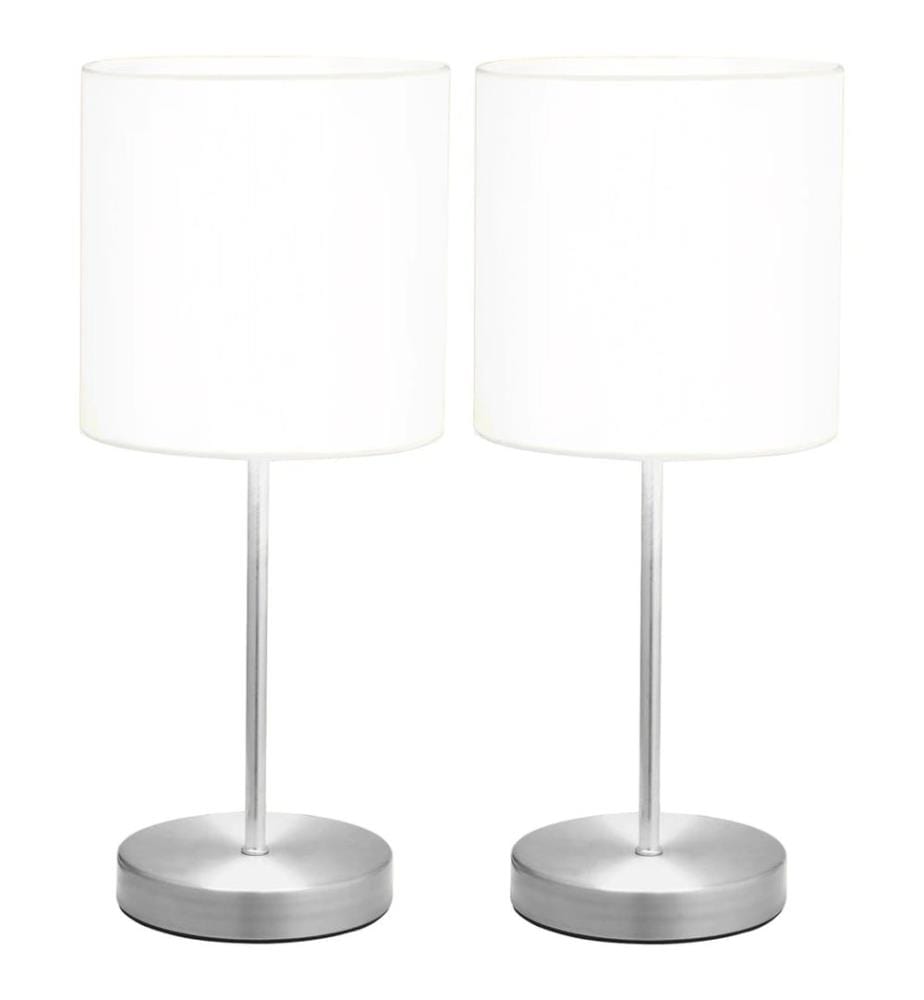 Tischlampen 2 Stk. Touch-Sensor Weiss E14
