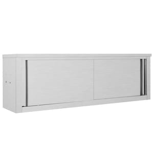 Armoire de cuisine avec portes coulissantes 150x40x50 cm Inox