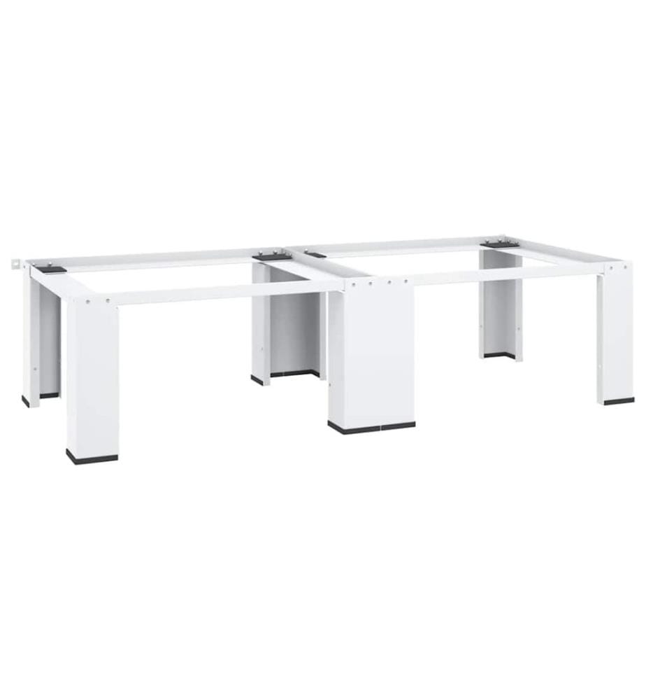 Doppel-Untergestell für Waschmaschine und Trockner Weiss