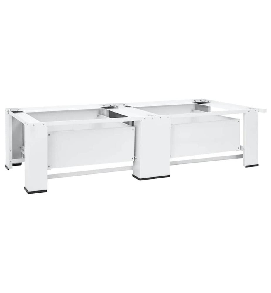 Doppel-Untergestell für Waschmaschine und Trockner Weiss