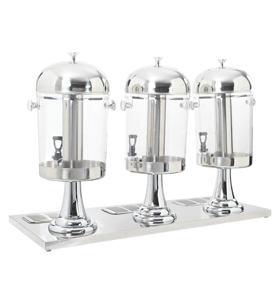 Distributeur de jus en acier inoxydable 3 x 8 L