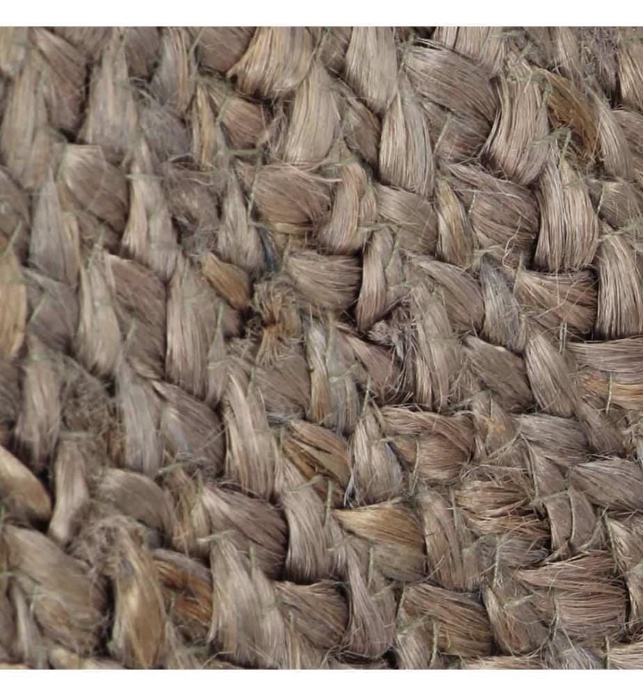 Teppich Handgefertigt Jute Rund 150 cm Grau