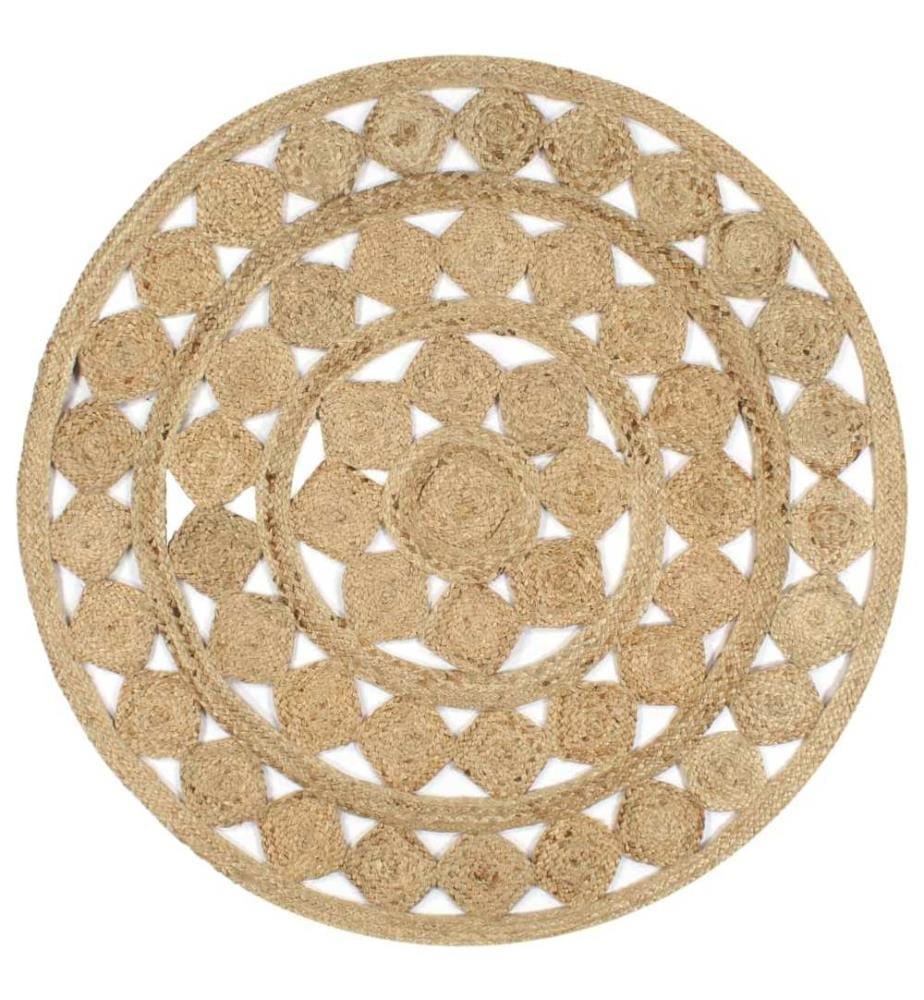 Tapis fait à la main Jute tressée 120 cm