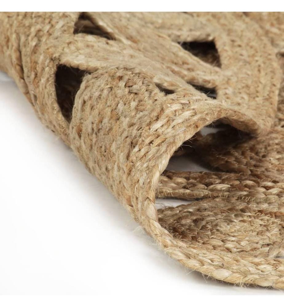Tapis fait à la main Jute tressée 120 cm