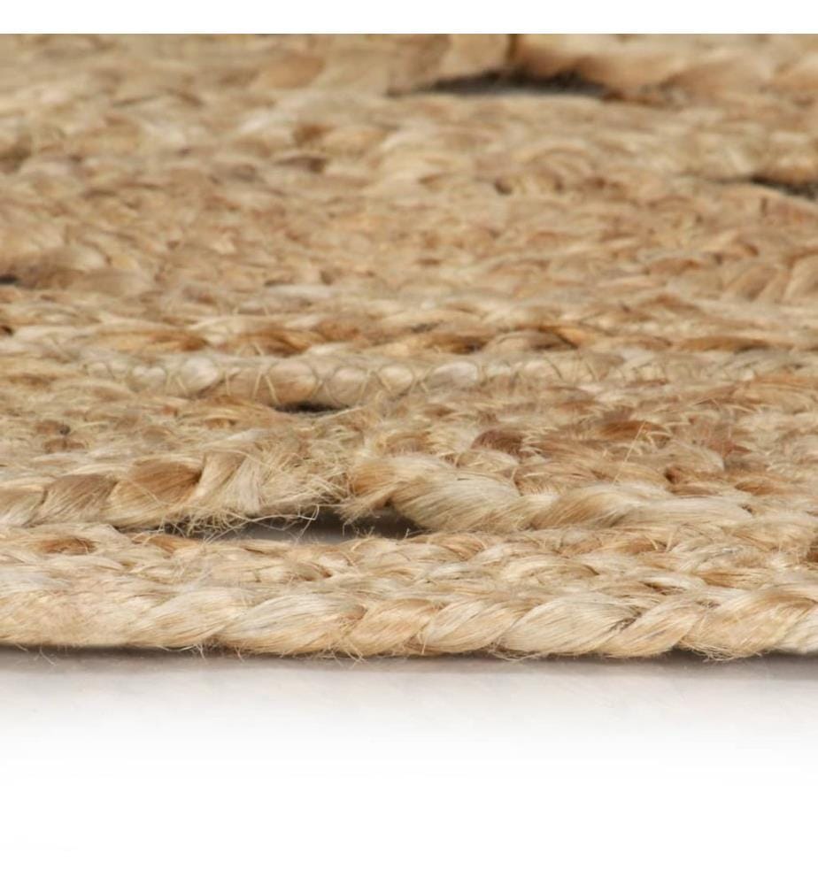 Tapis fait à la main Jute tressée 120 cm