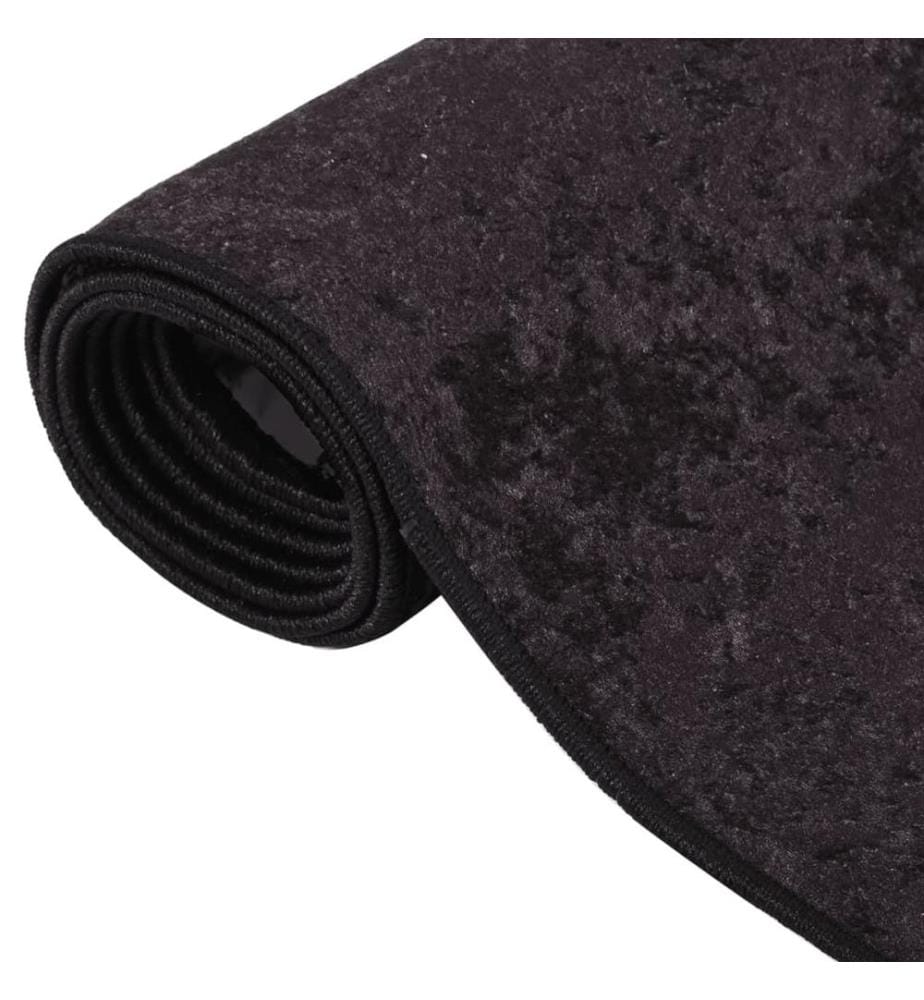 Tapis lavable anthracite 400x300 cm antidérapant