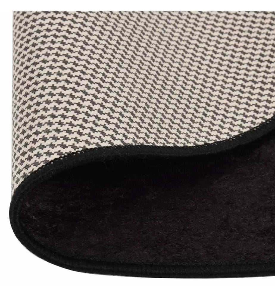 Tapis lavable anthracite Ø 200 cm antidérapant