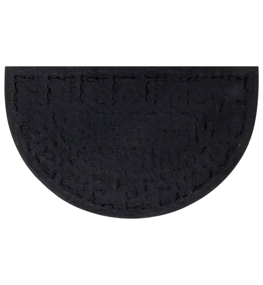Fussmatte Halbrund 45x75 cm Gummi und Kokosfaser