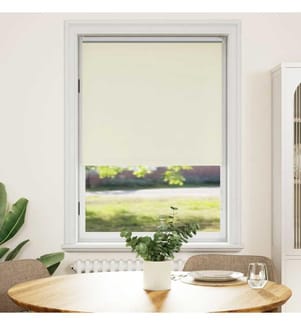 Verdunkelungsrollo 84,4 x 175 cm, Stoffbreite 80 cm, Gebrochen Weiss