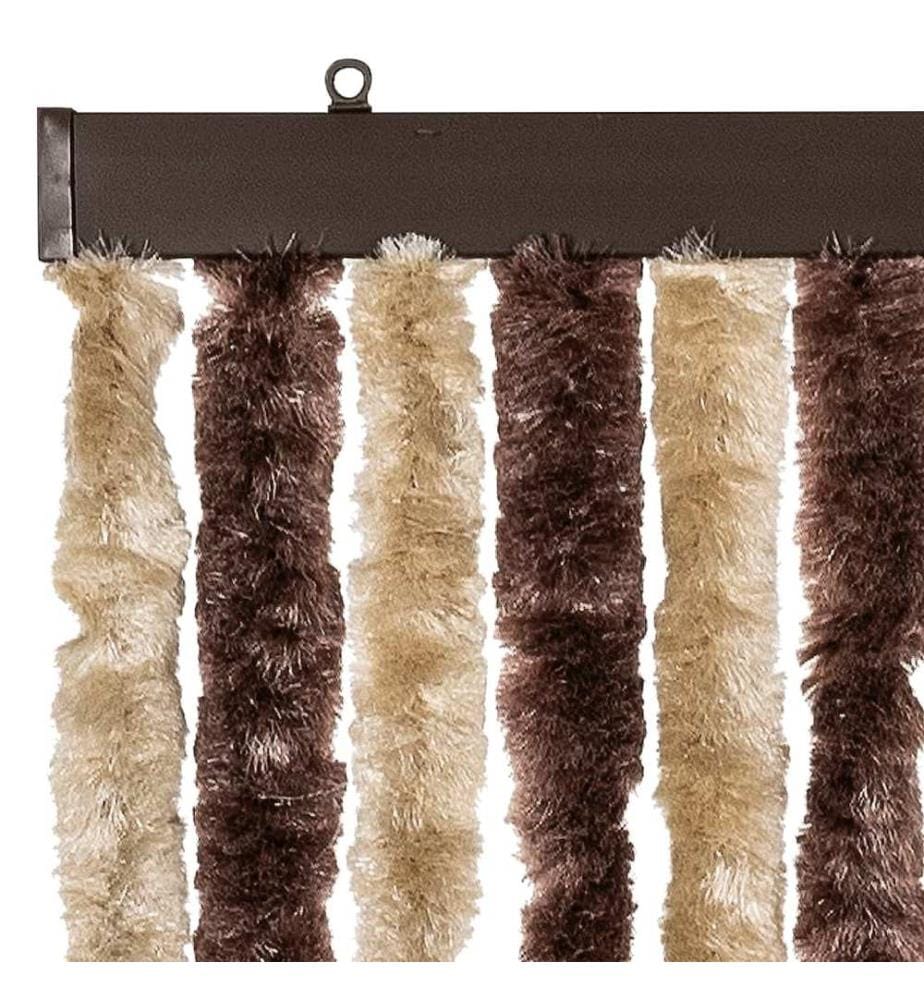 Insektenschutz-Vorhang Beige und Hellbraun 100x220 cm Chenille