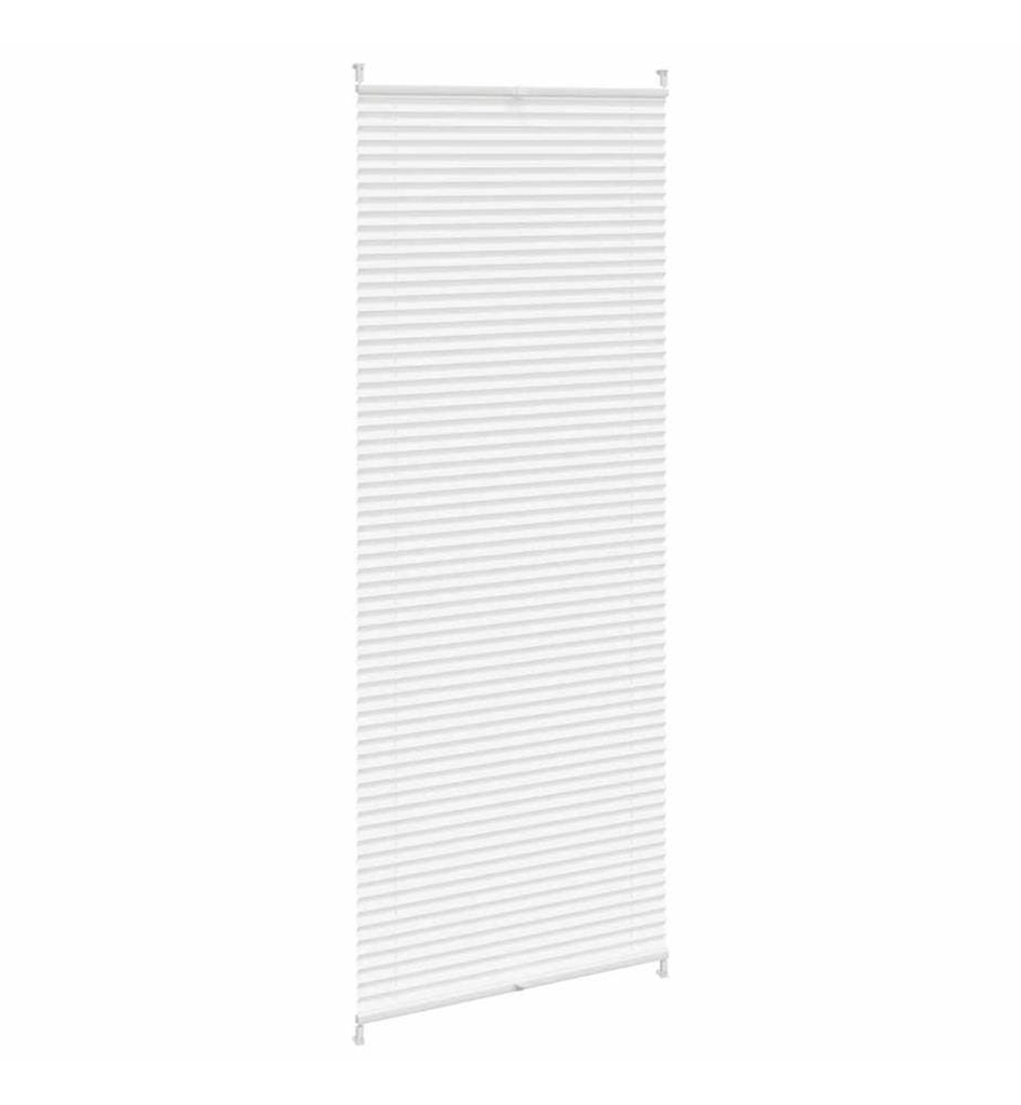 Verdunklungsplissee 70×200 cm Weiss