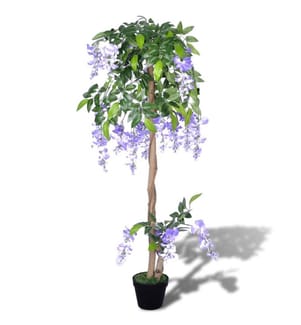 Künstliche Glyzinie mit Topf 120 cm