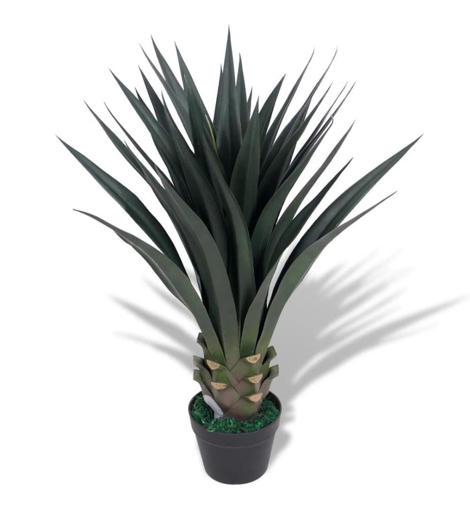 Künstliche Yucca-Pflanze mit Topf 85 cm Grün