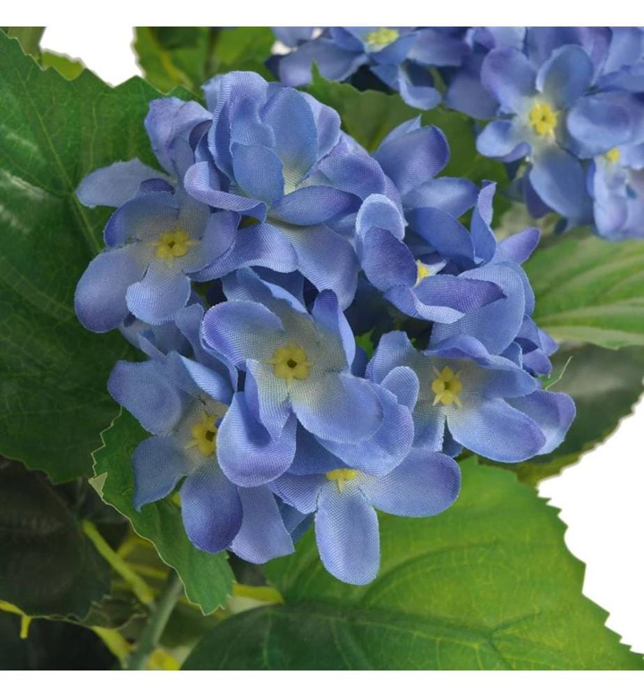 Künstliche Hortensie mit Topf 60 cm Blau